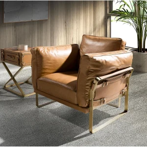 Camel leren fauteuil Camel leren fauteuil