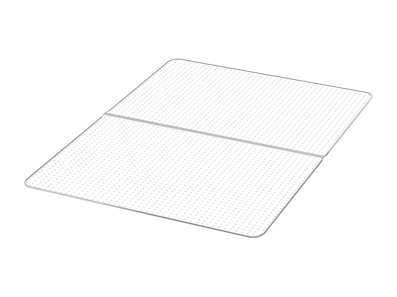 Bureau Stoel Mat SucceBuy van 152,4 x 116,8 cm, Vloerbescherming voor Kortpolig Tapijt, Transparant, Antislip en Gemakkelijk Schoon te Maken