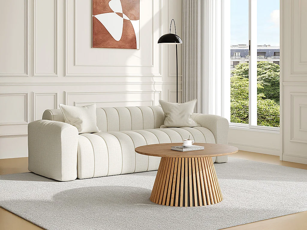 Eiken fineer salontafel - Licht naturel - CARMIZA