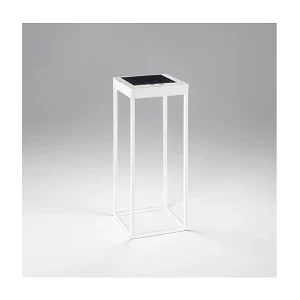 Lampe de table solaire et rechargeable CAGE de Perenz Blanc Mat H50cm