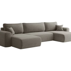 CAPRI U hoekbank met slaapfunctie, voor de woonkamer, grijs CAPRI U hoekbank met slaapfunctie, voor de woonkamer, grijs