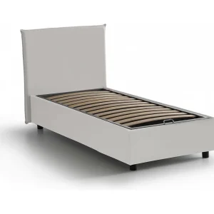 Talamo Italia Eenpersoonsbed Brigida Wit met Opbergruimte Matrasmaat 80×190 cm, Inclusief Lattenbodem Made in Italy Talamo Italia Eenpersoonsbed Brigida Wit met Opbergruimte Matrasmaat 80×190 cm, Inclusief Lattenbodem Made in Italy