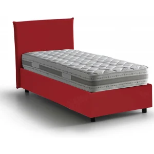 Italia Bed Eenpersoons Brunella Rood Inclusief Afneembare Matras, Opbergruimte Made in Italy Italia Bed Eenpersoons Brunella Rood Inclusief Afneembare Matras, Opbergruimte Made in Italy