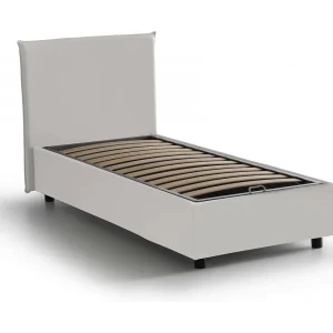Talamo Italia Eenpersoonsbed Celestina Wit Opslag Matrasmaat 90×190 cm, Gestoffeerd Made in Italy Talamo Italia Eenpersoonsbed Celestina Wit Opslag Matrasmaat 90×190 cm, Gestoffeerd Made in Italy