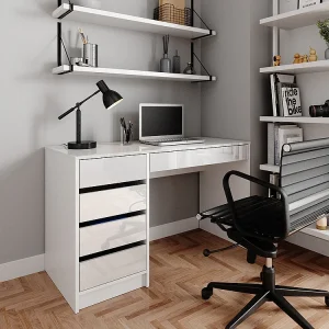 Bureau wit 55x120x75 sherry