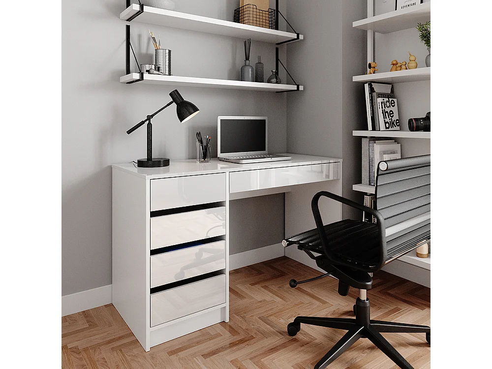 Bureau wit 55x120x75 sherry