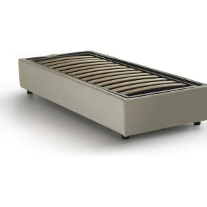 Talamo Italia Eenpersoonsbed Caterina Beige, Afneembare Hoes, Opslag, Matrasmaat 80×200 cm, Made in Italy Talamo Italia Eenpersoonsbed Caterina Beige, Afneembare Hoes, Opslag, Matrasmaat 80×200 cm, Made in Italy