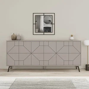 Buffet met 6 versierde deuren L184 cm – Dune