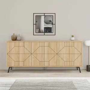 Buffet met 6 versierde deuren L184 cm – Dune
