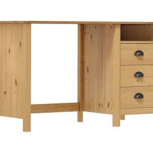 Bureau Hill 3 lades 120x50x74 cm massief grenenhout Bureau Hill 3 lades 120x50x74 cm massief grenenhout