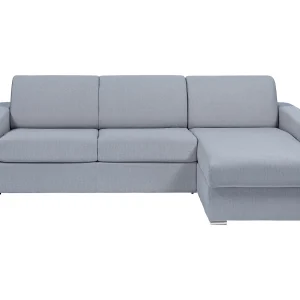 Omkeerbare hoekslaapbank express met hoek in grijze stof – 140 cm – 14 cm – CALITO Omkeerbare hoekslaapbank express met hoek in grijze stof – 140 cm – 14 cm – CALITO