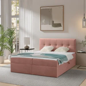 Boxspring toronto – 140×200 cm oudroze amor velvet 4328 – tweepersoons Boxspring toronto – 140×200 cm oudroze amor velvet 4328 – tweepersoons