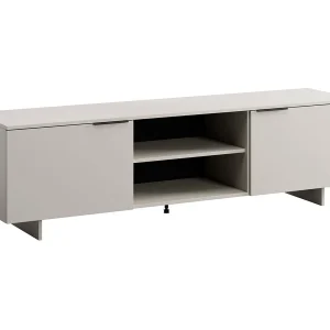 Buonn tv-meubel, 2 planken, 180x42x55h cm beige, 2 deuren, 4 vakken Buonn tv-meubel, 2 planken, 180x42x55h cm beige, 2 deuren, 4 vakken