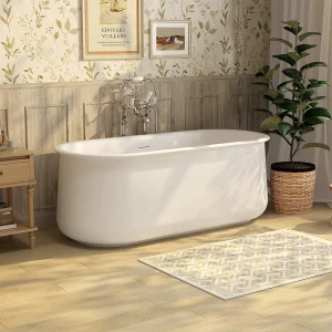 Mat wit vrijstaand bad – 160 x 74 x 60 cm – 234 L – CALDRIA