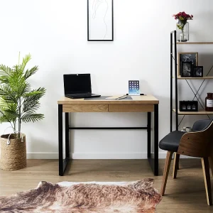Bureau En Bois Et Metal