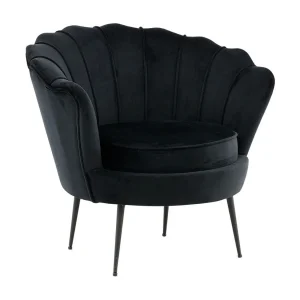 Calais fauteuil velours zwart. Calais fauteuil velours zwart.