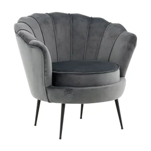 Calais fauteuil velours donkergrijs. Calais fauteuil velours donkergrijs.