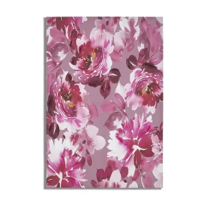 Canvasprint paarse bloemen 80x3x120 cm