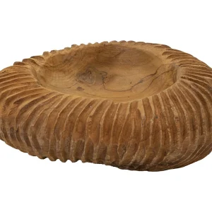 Bruine houten lege zak Ø 32×11 cm Bruine houten lege zak Ø 32×11 cm