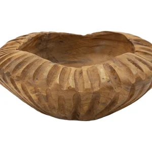 Bruine houten lege zak Ø 19×8 cm Bruine houten lege zak Ø 19×8 cm