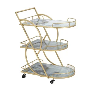 MARMEREN GLAS MIX TROLLEY CM71X45.5X84.5 MARMEREN GLAS MIX TROLLEY CM71X45.5X84.5