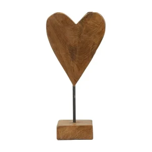 Bruin houten sculptuur 15x10x35 cm Bruin houten sculptuur 15x10x35 cm