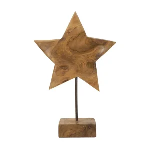 Bruin houten sculptuur 28x12x42 cm Bruin houten sculptuur 28x12x42 cm