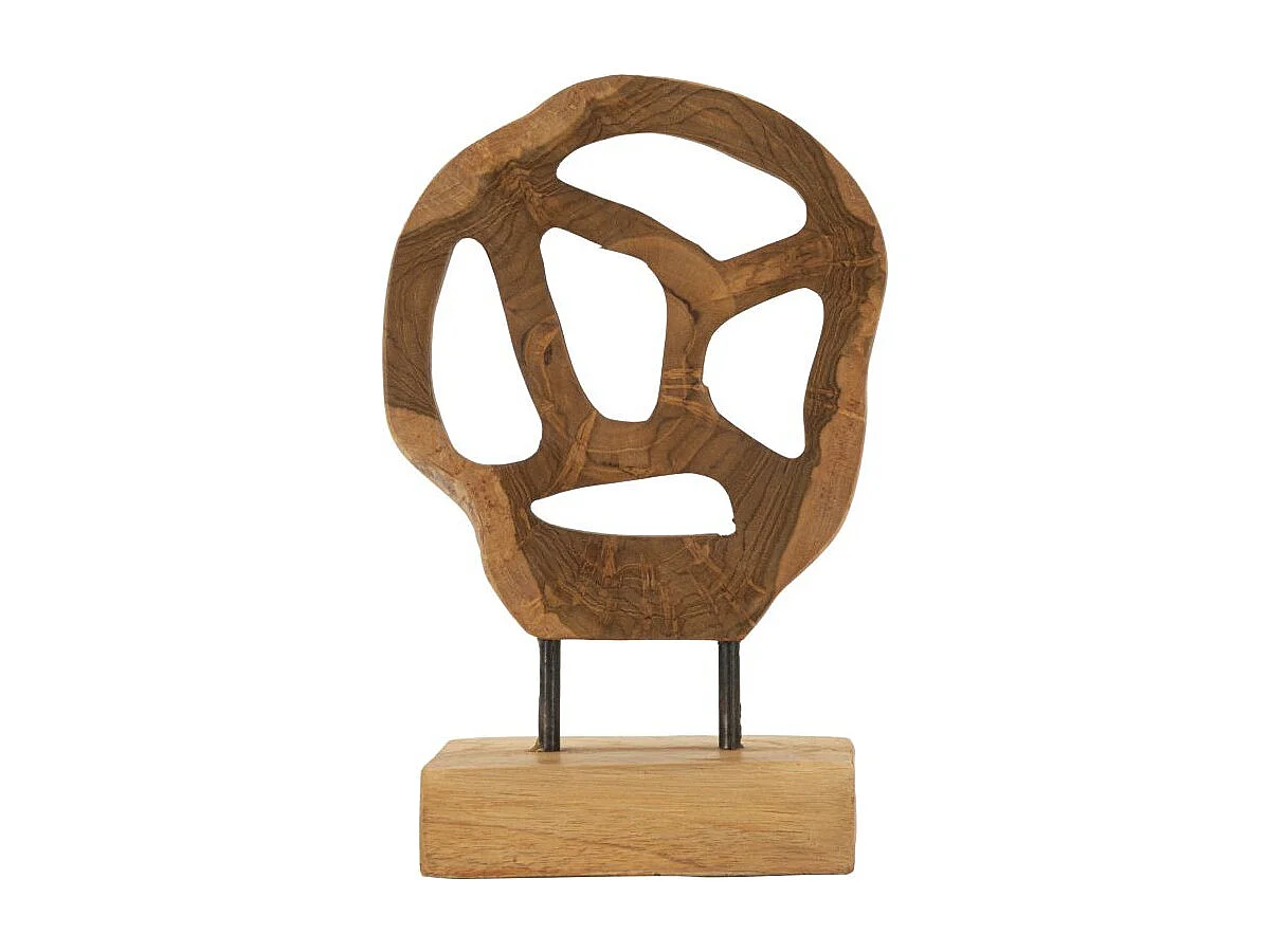 Bruin houten sculptuur 18x10x27 cm