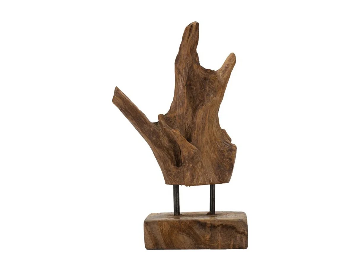 Bruin houten sculptuur 20x11x34 cm