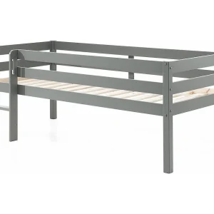 Cama Meia Altura Base Ripas PETITSMEUBLES Cinzento (90×200) Cama Meia Altura Base Ripas PETITSMEUBLES Cinzento (90×200)