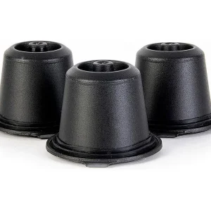 Set van 3 herbruikbare capsules compatibel met Nespresso van polypropyleen en roestvrij staal, zwarte kleur Set van 3 herbruikbare capsules compatibel met Nespresso van polypropyleen en roestvrij staal, zwarte kleur
