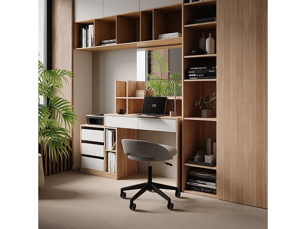 Bureau wit/sonoma 139.8x40x115 anja
