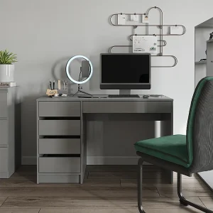 Bureau hoogglans grijs 55x120x75 sherry Bureau hoogglans grijs 55x120x75 sherry