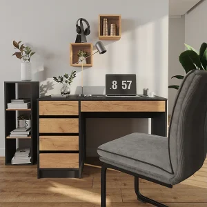 Bureau antraciet/gouden eik 55x120x75 sherry Bureau antraciet/gouden eik 55x120x75 sherry