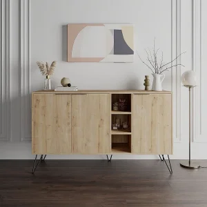 Buffet 3 nissen en 3 deuren L142 cm – Clara Buffet 3 nissen en 3 deuren L142 cm – Clara