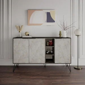 Buffet 3 nissen en 3 deuren L142 cm – Clara Buffet 3 nissen en 3 deuren L142 cm – Clara