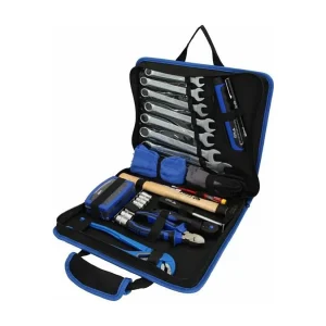 BRILLIANT TOOLS gereedschapsset 64-delig van staal met leren opbergtas BRILLIANT TOOLS gereedschapsset 64-delig van staal met leren opbergtas