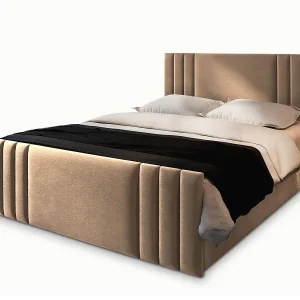 Boxspringbed KANES 180×200 cm Set met hoofdbord, bedbodem en matras, Beige Boxspringbed KANES 180×200 cm Set met hoofdbord, bedbodem en matras, Beige