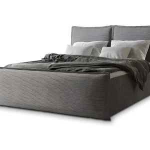 Boxspringbed MONTA 180×200 cm Set met hoofdbord, bedbodem en matras, Grijs Boxspringbed MONTA 180×200 cm Set met hoofdbord, bedbodem en matras, Grijs