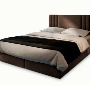 Boxspringbed BRES 180×200 cm Set met hoofdbord, bedbodem en matras, Bruin Boxspringbed BRES 180×200 cm Set met hoofdbord, bedbodem en matras, Bruin