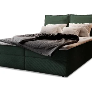Boxspringbed LENTE 140×200 cm Set met hoofdbord, bedbodem en matras, Dennengroen Boxspringbed LENTE 140×200 cm Set met hoofdbord, bedbodem en matras, Dennengroen