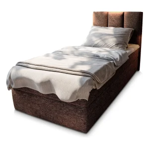 Boxspringbed MERIL 100×200 cm Set met hoofdbord, bedbodem en matras, Bruin Boxspringbed MERIL 100×200 cm Set met hoofdbord, bedbodem en matras, Bruin