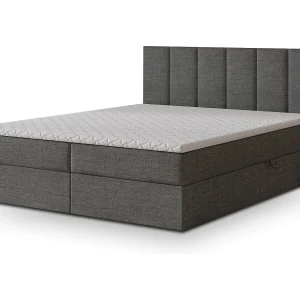 Boxspringbed MERIL 140×200 cm Set met hoofdbord, bedbodem en matras, Antracietgrijs Boxspringbed MERIL 140×200 cm Set met hoofdbord, bedbodem en matras, Antracietgrijs