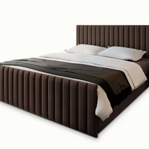 Boxspringbed ARION 180×200 cm Set met hoofdbord, bedbodem en matras, Bruin