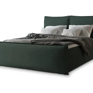 Boxspringbed MONTA 180×200 cm Set met hoofdbord, bedbodem en matras, Dennengroen Boxspringbed MONTA 180×200 cm Set met hoofdbord, bedbodem en matras, Dennengroen