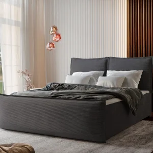 Boxspringbed MONTA 180×200 cm Set met hoofdbord, bedbodem en matras, Antracietgrijs Boxspringbed MONTA 180×200 cm Set met hoofdbord, bedbodem en matras, Antracietgrijs
