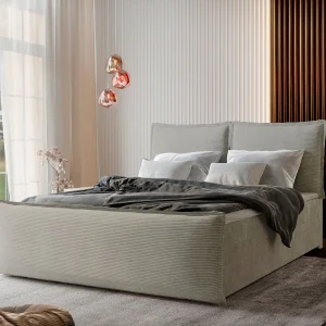 Boxspringbed MONTA 140×200 cm Set met hoofdbord, bedbodem en matras, Crème Boxspringbed MONTA 140×200 cm Set met hoofdbord, bedbodem en matras, Crème