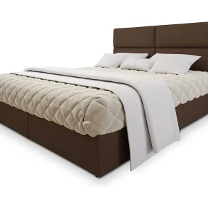 Boxspringbed LONIS 180×200 cm Set met hoofdbord, bedbodem en matras, Bruin Boxspringbed LONIS 180×200 cm Set met hoofdbord, bedbodem en matras, Bruin
