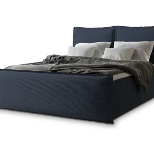 Boxspringbed MONTA 180×200 cm Set met hoofdbord, bedbodem en matras, Blauw Boxspringbed MONTA 180×200 cm Set met hoofdbord, bedbodem en matras, Blauw