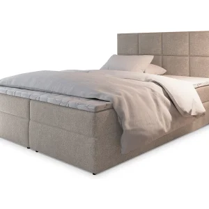 Boxspringbed LENA 160×200 cm Set met hoofdbord, bedbodem en matras, Beige Boxspringbed LENA 160×200 cm Set met hoofdbord, bedbodem en matras, Beige